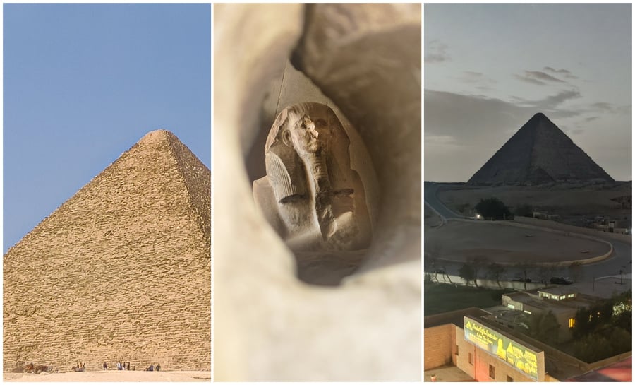 אוהד הנווד במסע מרתק לפירמידות במצרים