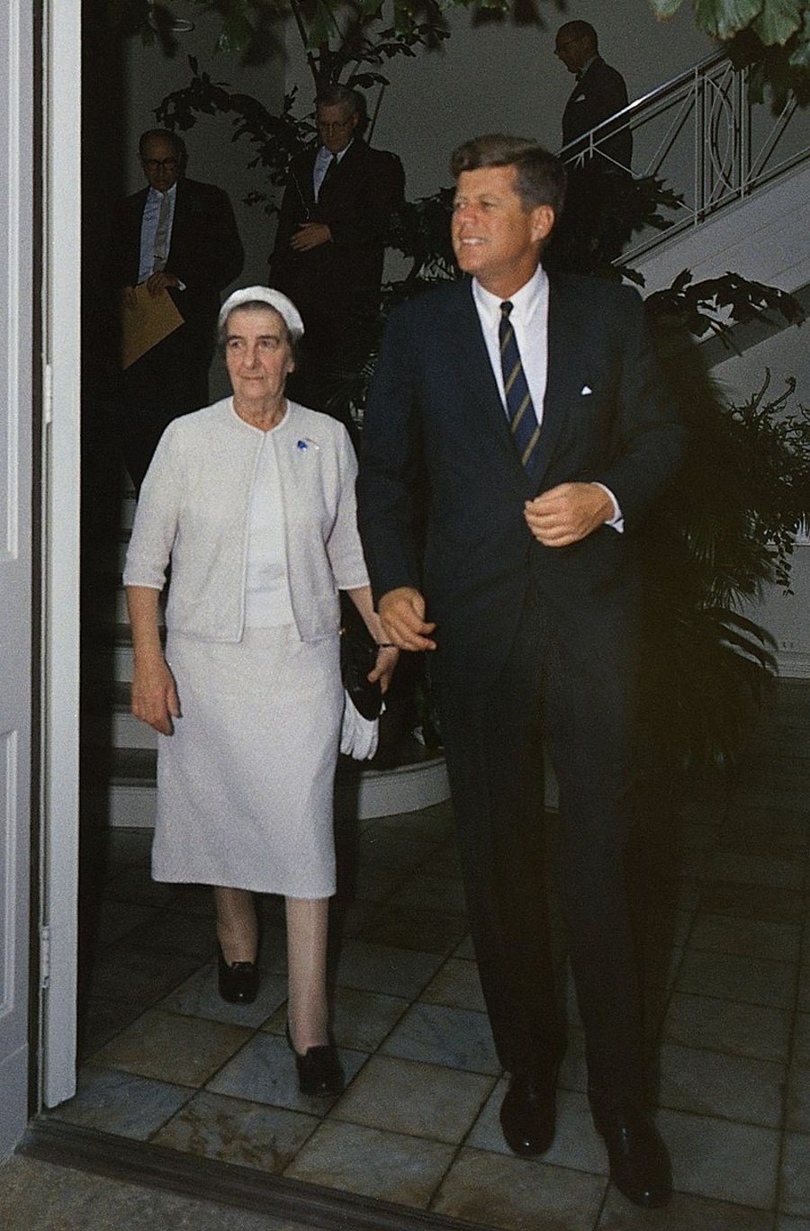 קנדי עם שרת החוץ גולדה מאיר