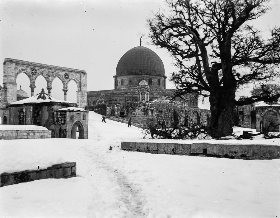הר הבית מכוסה בשלג, 1921