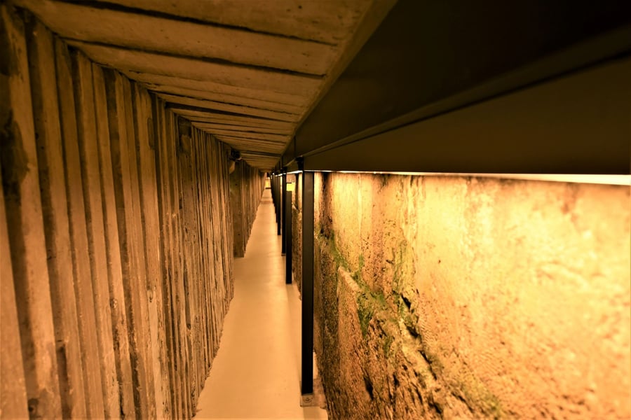 הושלם חיזוק ותמיכת המנהרה הצרה במנהרות הכותל המערבי