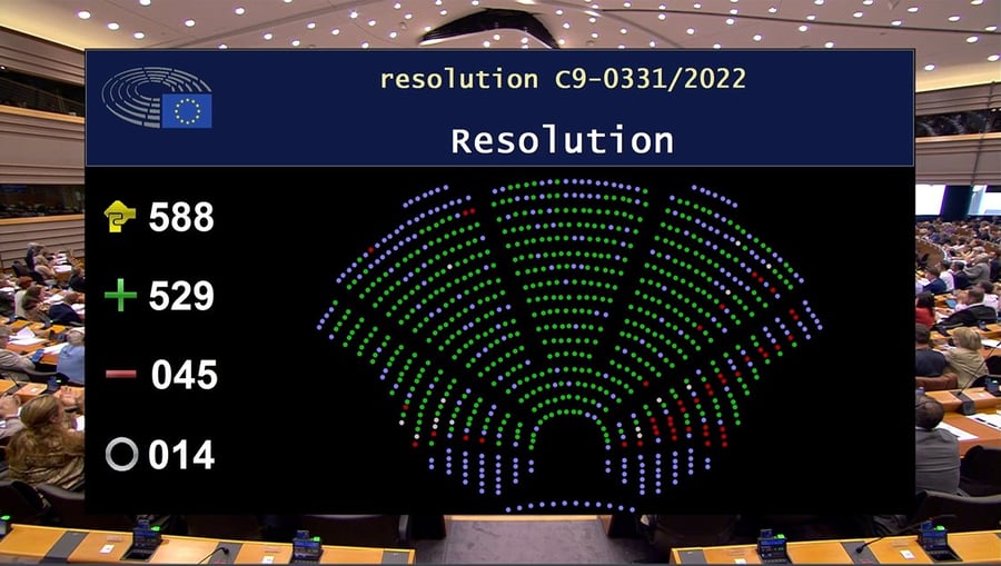 הפרלמנט האירופי תומך בהענקת מעמד "מדינה מועמדת"  לאוקראינה