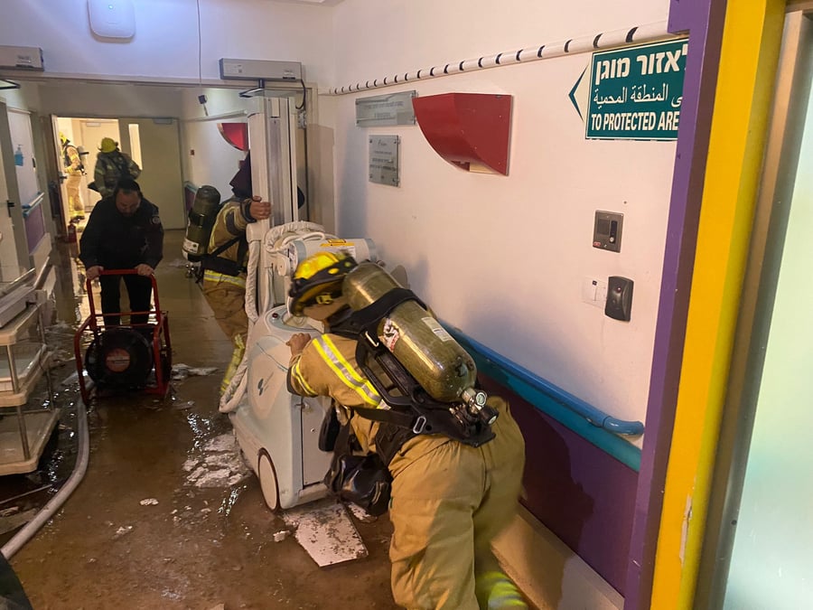 שריפה פרצה בבית החולים 'שניידר'; ילדים מונשמים פונו למתחם החירום