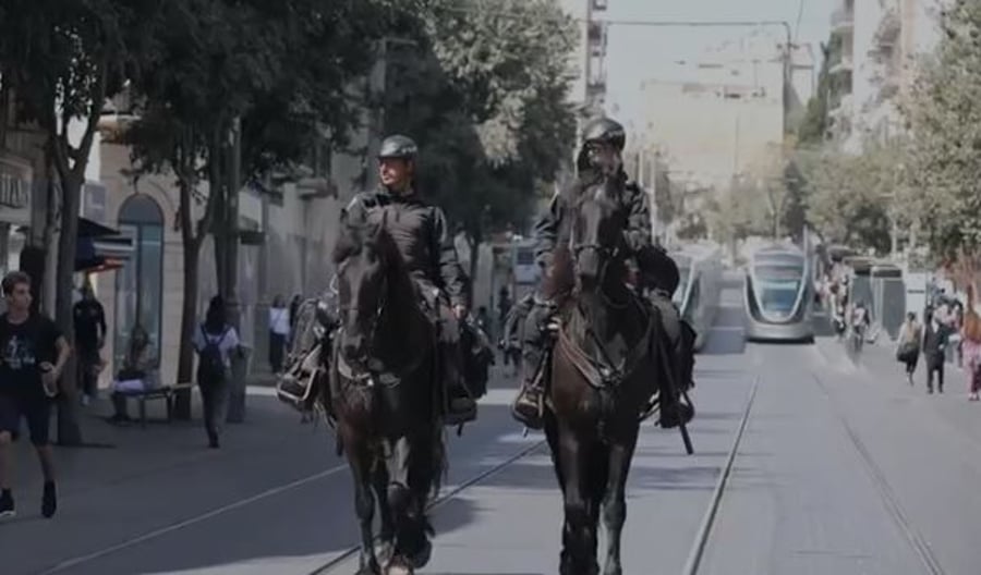 תיעוד מפעילות המשטרה בירושלים, שלשום בערב יום הכיפורים