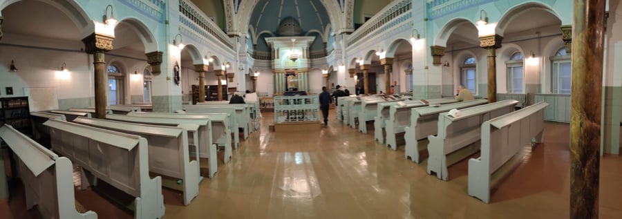 בית הכנסת 'טהרת הקודש' בעיר וילנה בחודש אלול תשפ"ב