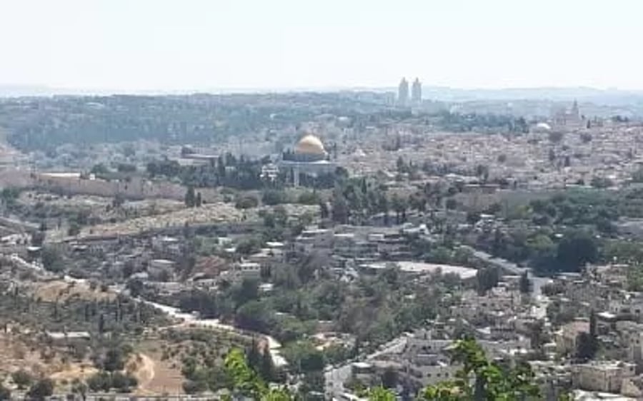 הנוף מדירת היוקרה בירושלים