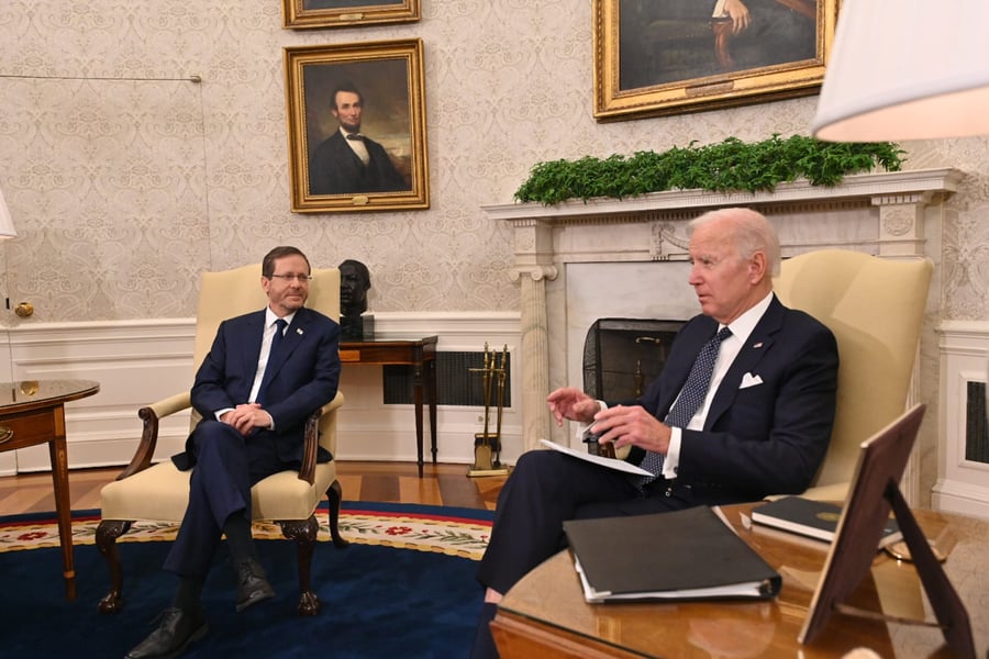 ביידן להרצוג על ההסכם עם לבנון: "היה דרוש הרבה אומץ"
