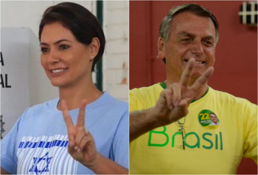 אשתו של נשיא ברזיל הגיעה להצביע עם חולצה מפתיעה