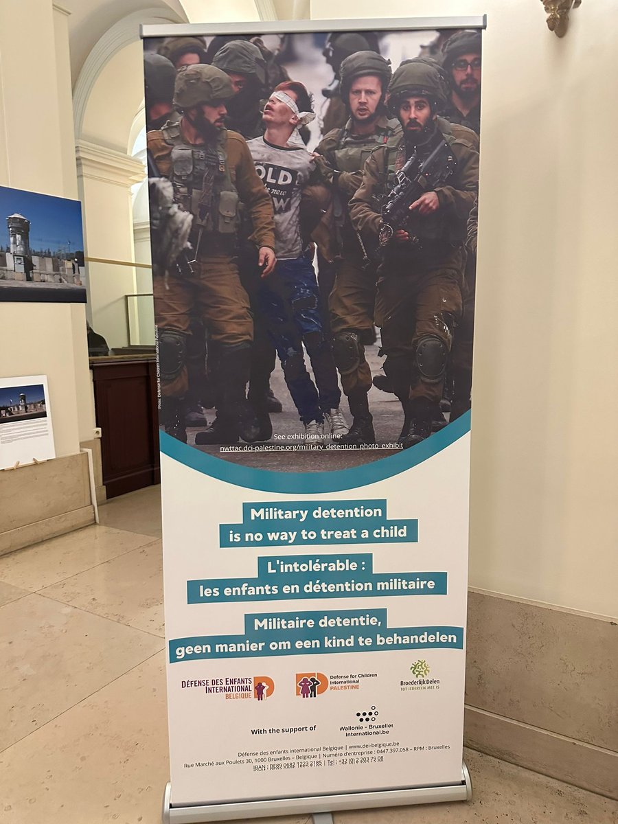 הפרלמנט הבלגי פרסם תערוכה של מחבלים קטינים וטענו כי מדובר ב"מעצר שווא של ילדים"