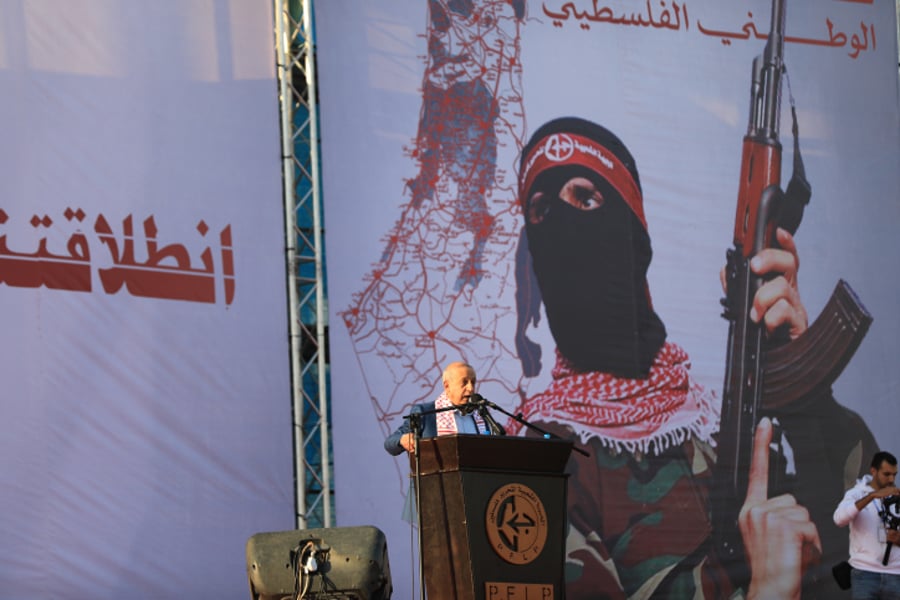 ארגון הטרור הפלסטיני חגג ברצועת עזה 55 שנה להיווסדו