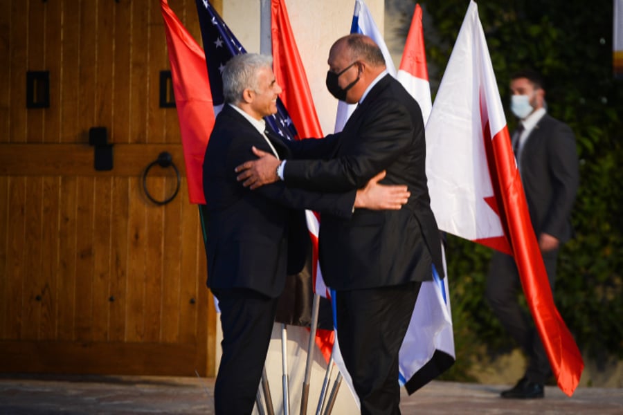 שר החוץ המצרי בביקורו בישראל