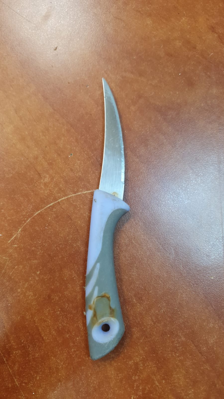 הסכין שנתפסה אצל החשוד