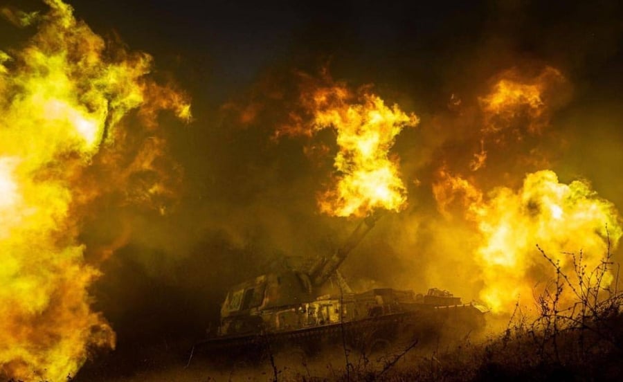 טנק אוקראיני בקרבות השבוע