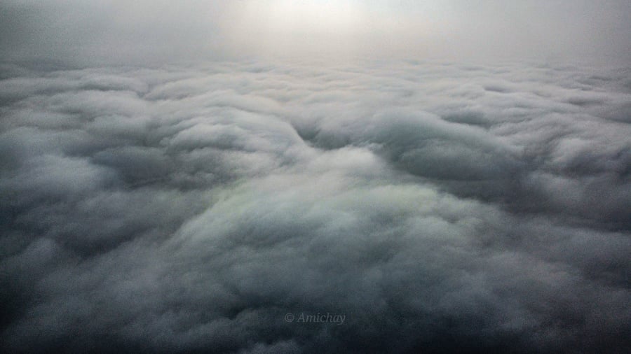 תיעוד מטריף: כך נראה הערפל שכיסה את אשדוד - מלמעלה