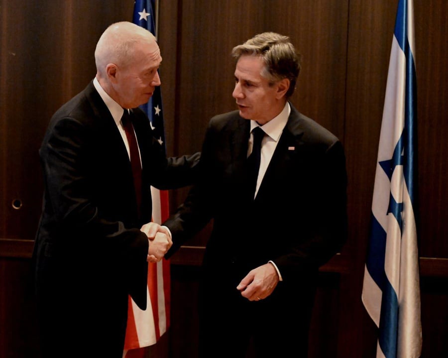 שר הביטחון ומזכיר המדינה האמריקני נפגשו בירושלים