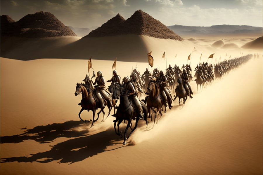 צבא מצרים רודף אחרי בני ישראל