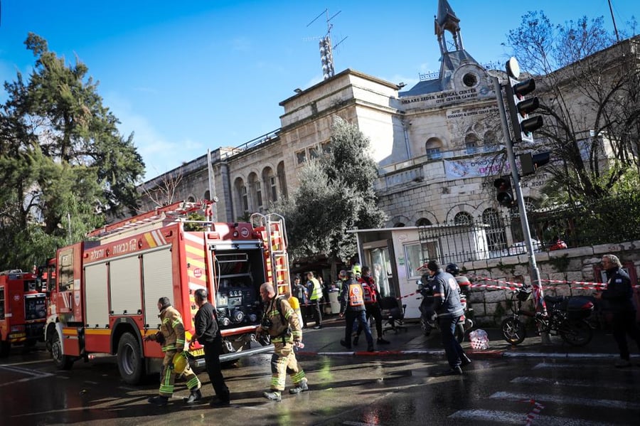 שריפה במרכז ירושלים: יולדות חרדיות פונו מבית החולים