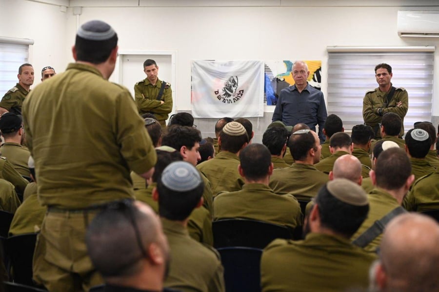 שר הביטחון יואב גלנט: "קריאה לסרבנות היא פגיעה בביטחון ישראל"