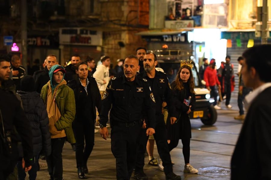 כך פעלה המשטרה בליל שושן פורים בירושלים | תיעוד