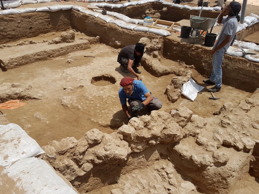חפירת רשות העתיקות בשנת 2018, לפני הקמת שכונת אגמים