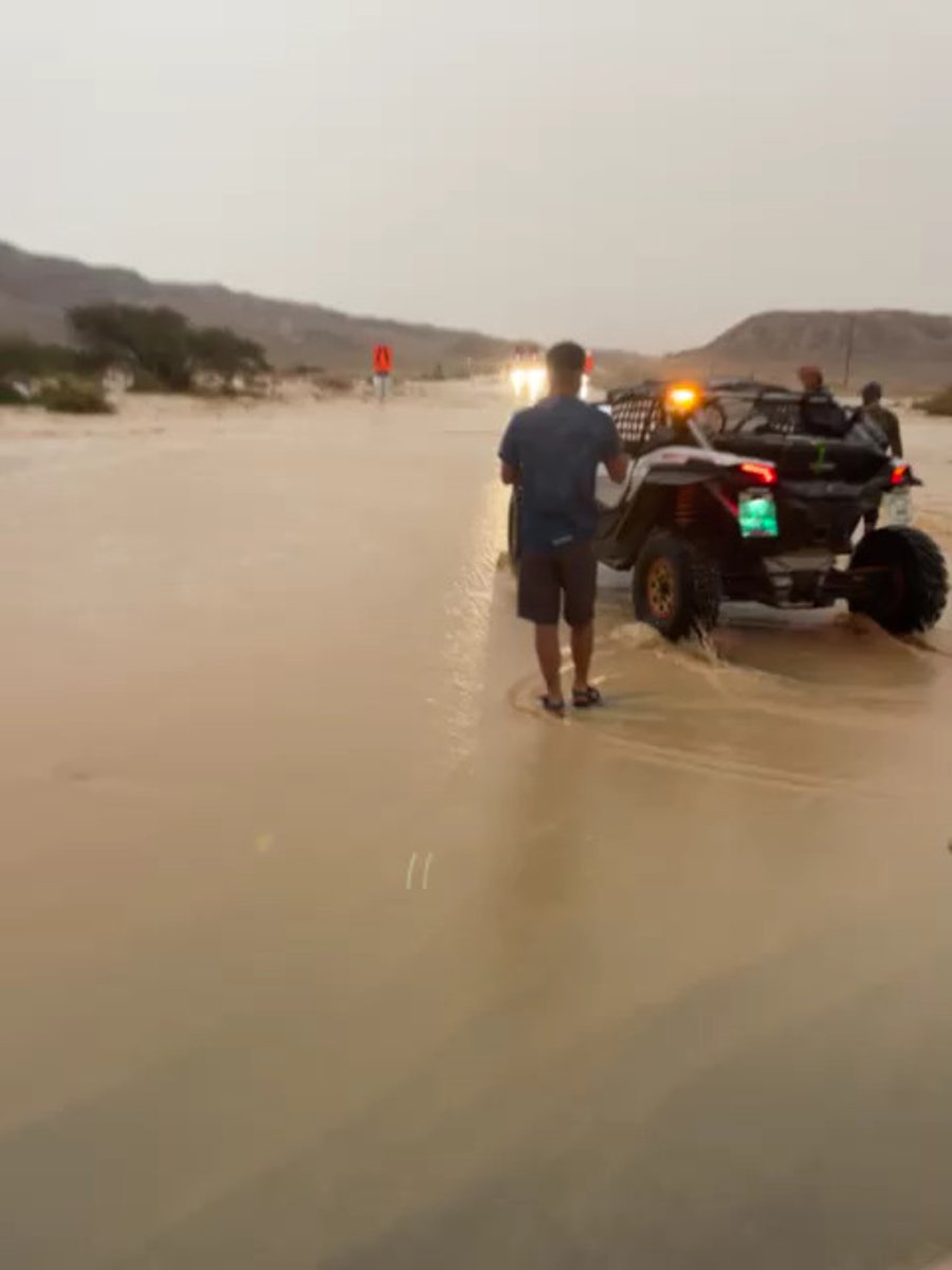 שיטפונות בדרך חזור מאילת