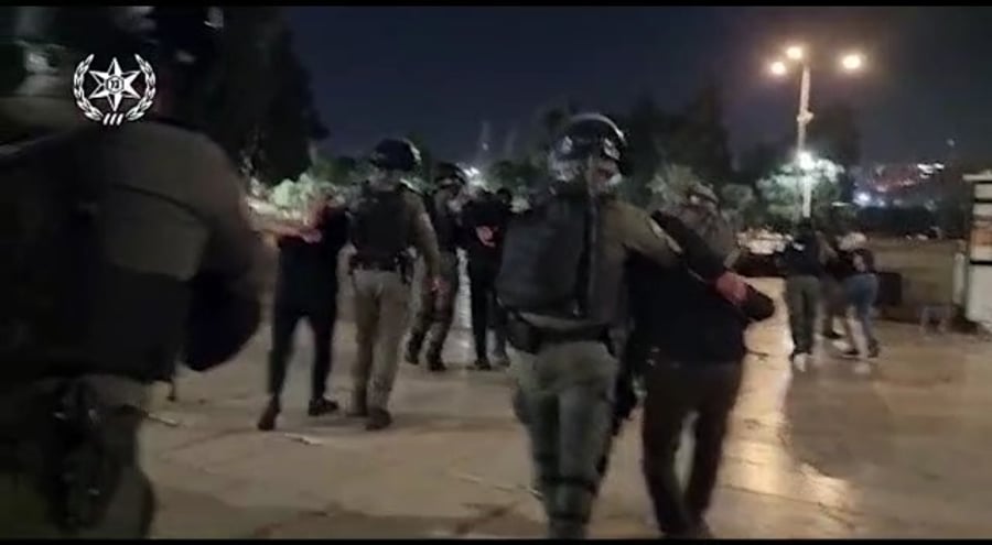 ההתפרעויות והמעצרים בהר הבית, בשבוע שעבר