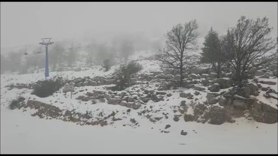 השלג היום בחרמון