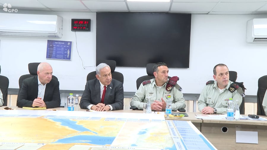 הערכת המצב בראשות ראש הממשלה נתניהו