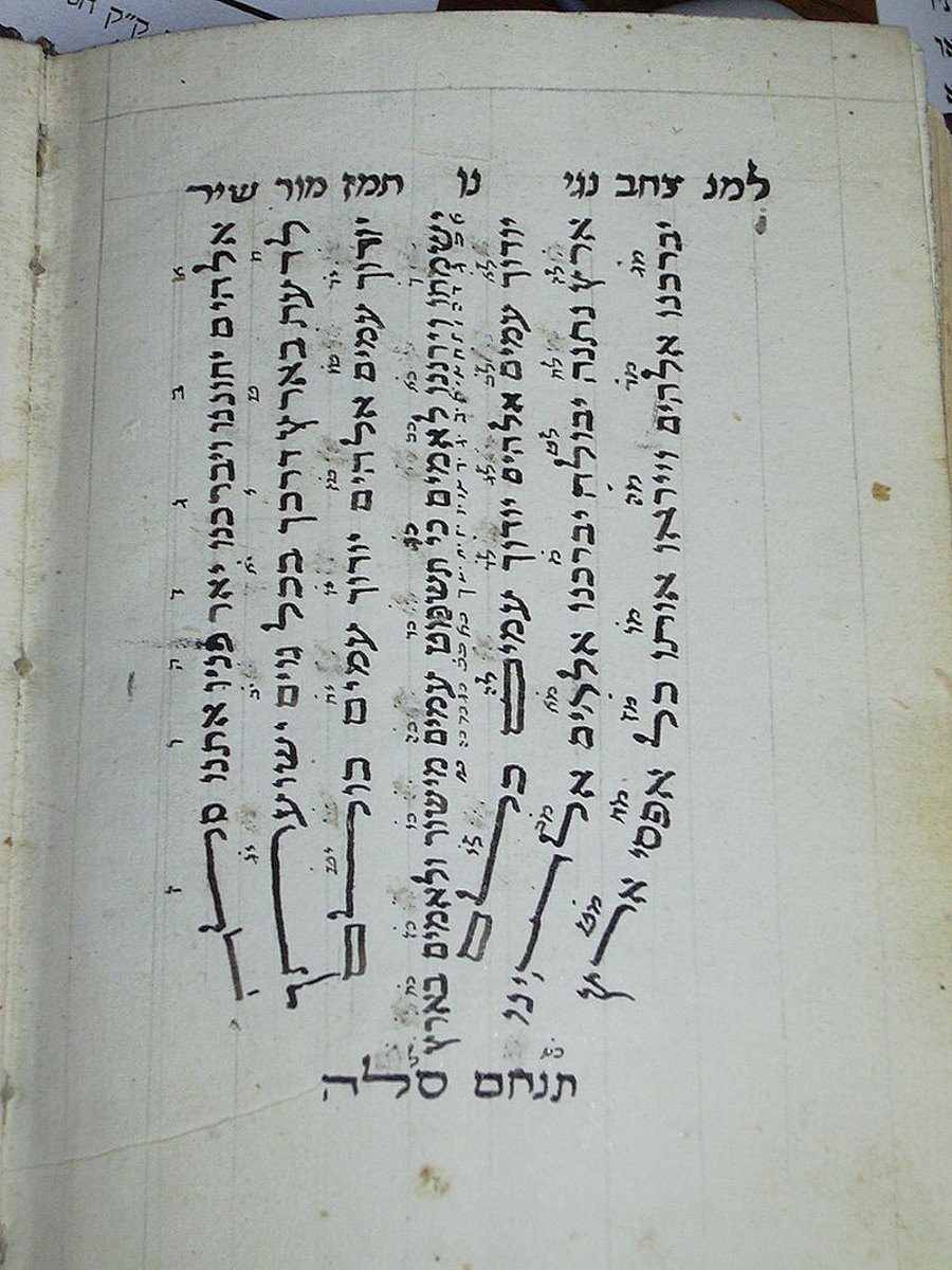 "למנצח" בכתב ידו של המקובל רבי משה פראסיאדו זי"ע