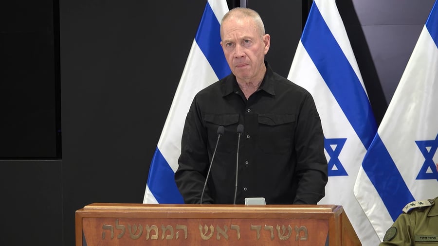 דברי שר הביטחון יואב גלנט