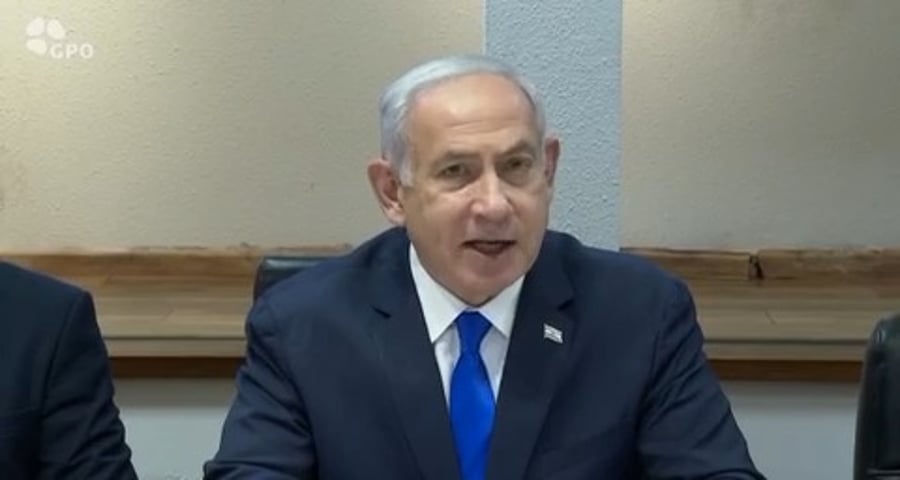 דברי ראש הממשלה בנימין נתניהו בישיבת הקבינט