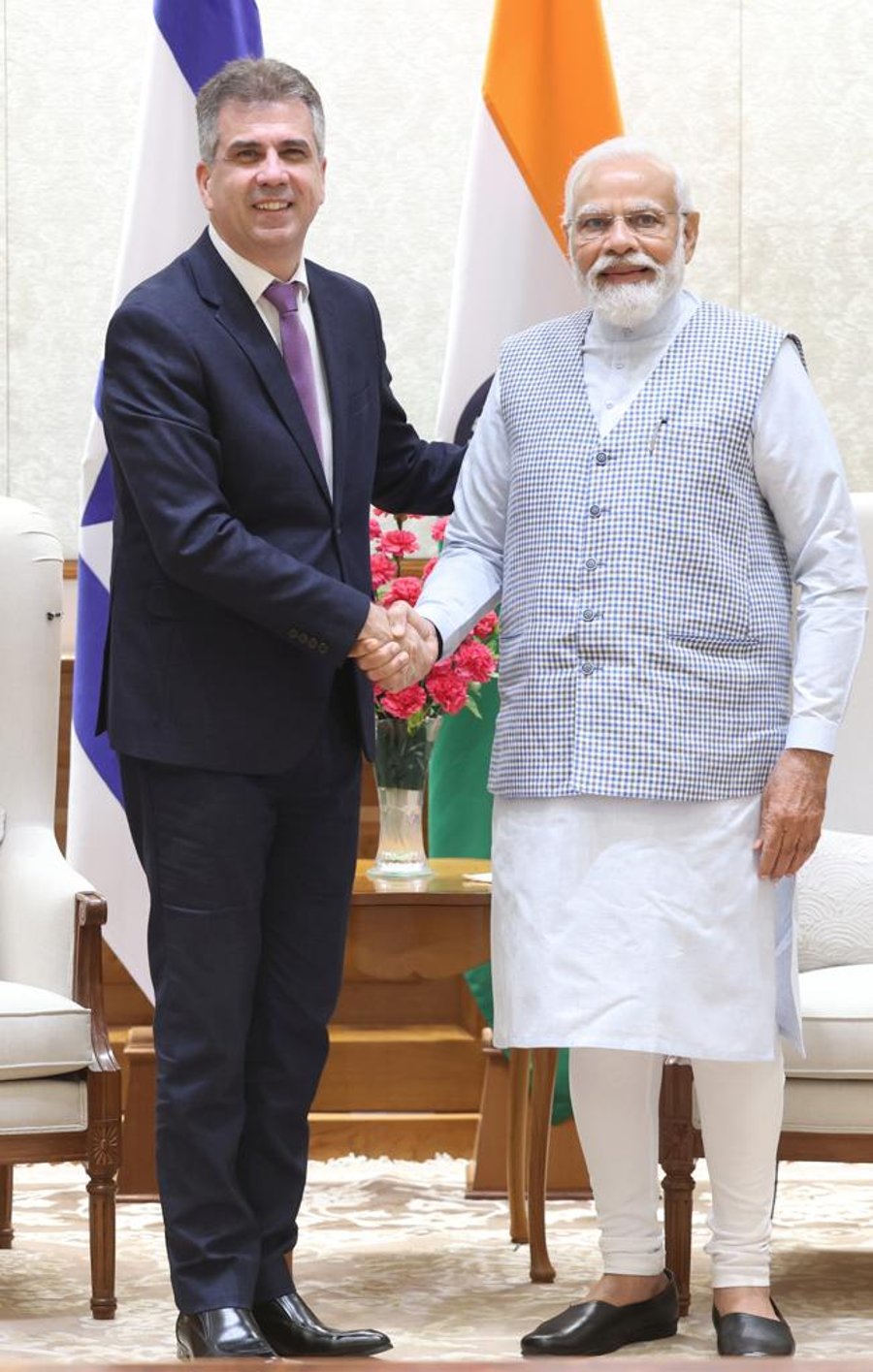 שר החוץ פגש את ראש ממשלת הודו: "בזכותו היחסים המיוחדים בינינו"
