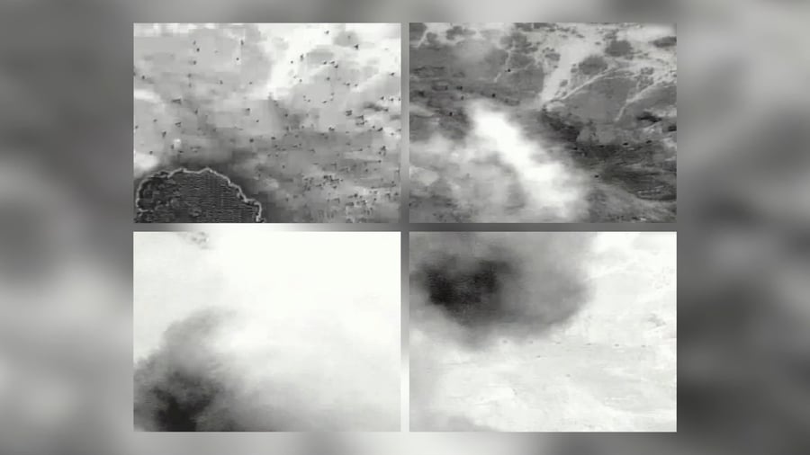  תיעוד מתקיפת מטרות טרור של ארגון הג'יהאד האסלאמי 