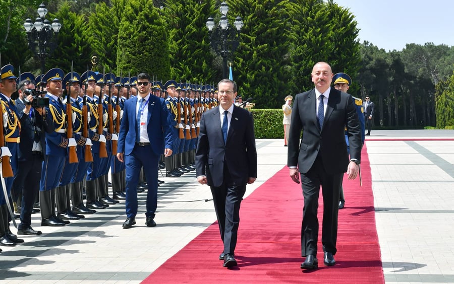ביקור הנשיא הרצוג באזרבייג'ן; "הממשלה תקים מרכז יהודי רב תכליתי"