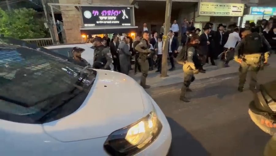 כוחות יס"מ ומג"ב ברחוב בר אילן היום