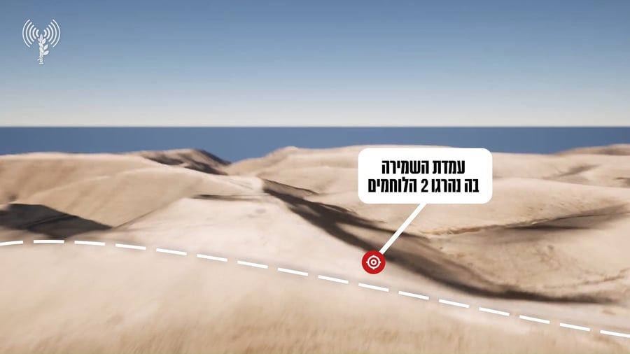 נתיב החדירה המשוער של המחבל ממצרים. אילוסטרציה