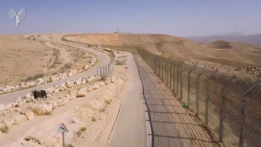 זירת האירוע בגבול מצרים מצילומי רחפן