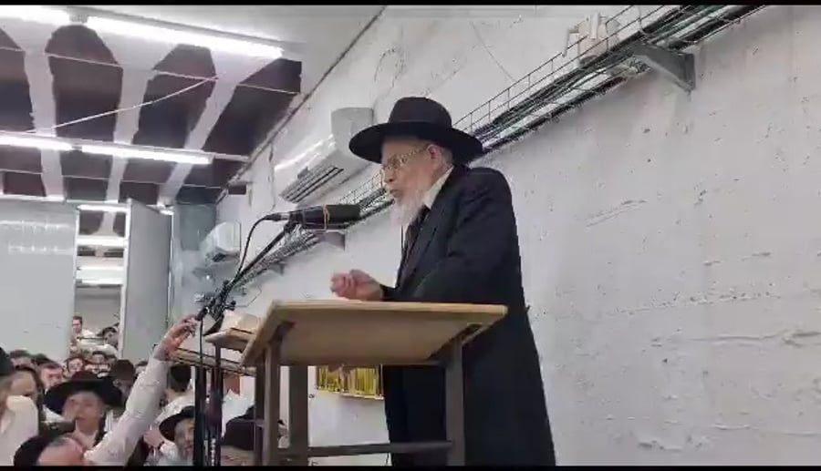 "אנוס על פי הדיבור". תחילת דבריו של ראש ישיבת פוניבז' הגאון רבי דוד לוי