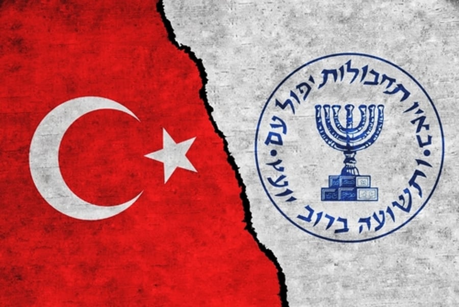 סמל המוסד ודגל טורקיה