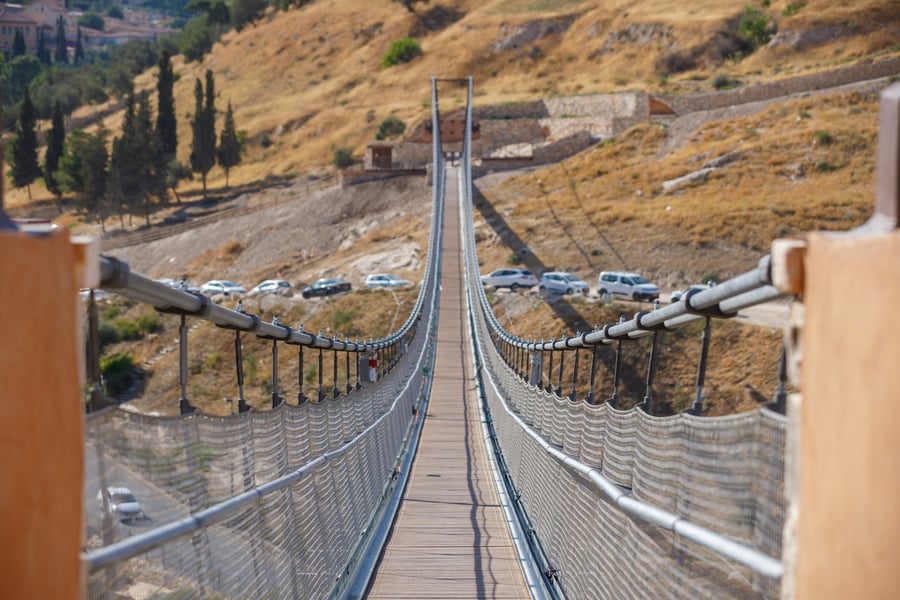 הגשר התלוי בירושלים, הארוך ביותר בישראל 