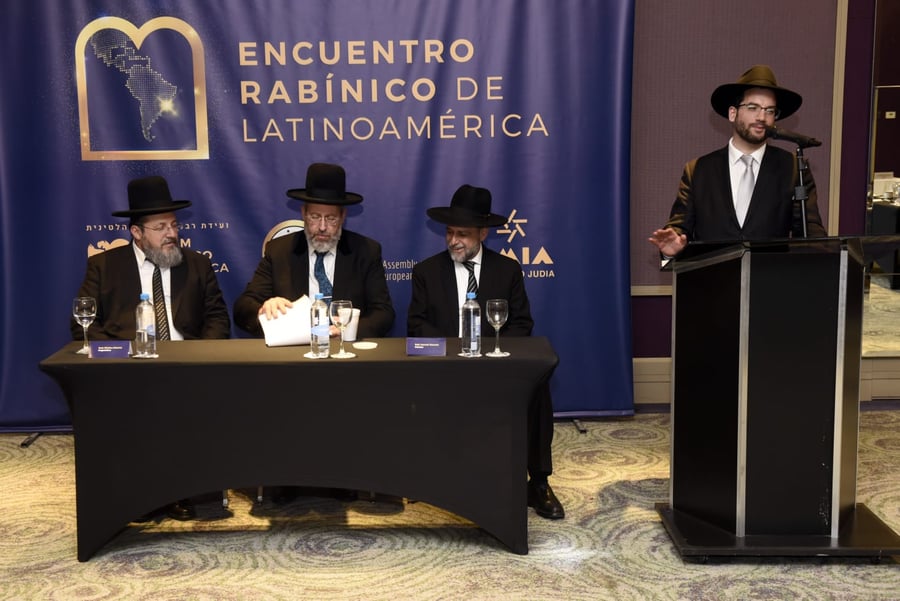 במעמד הרב הראשי לישראל: תיעוד מרשים מכנס היסוד של 'ועידת רבני אמריקה הלטינית' 
