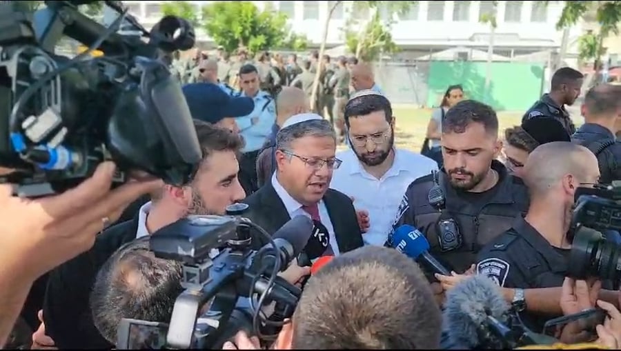 בן גביר, אתמול בתל אביב