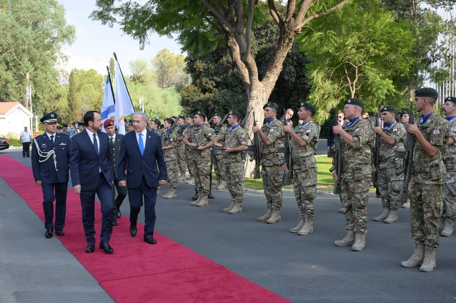 פגישת נתניהו עם נשיא קפריסין