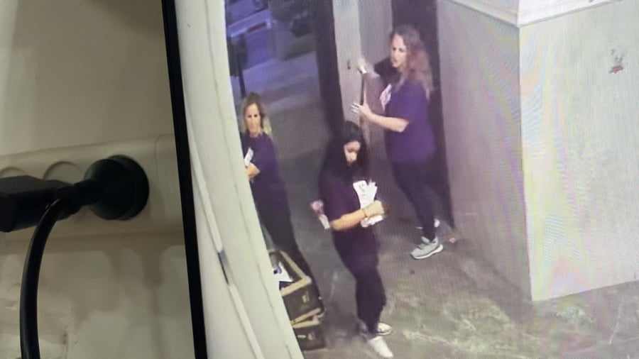 התיעוד ממצלמות האבטחה