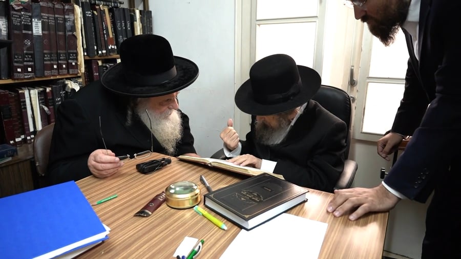 הגר"ד לנדו והגר"ש אלתר בפגישתם השבוע