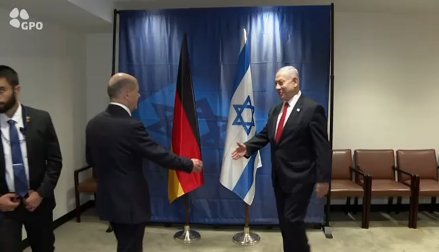 נתניהו בפגישתו עם קנצלר גרמניה