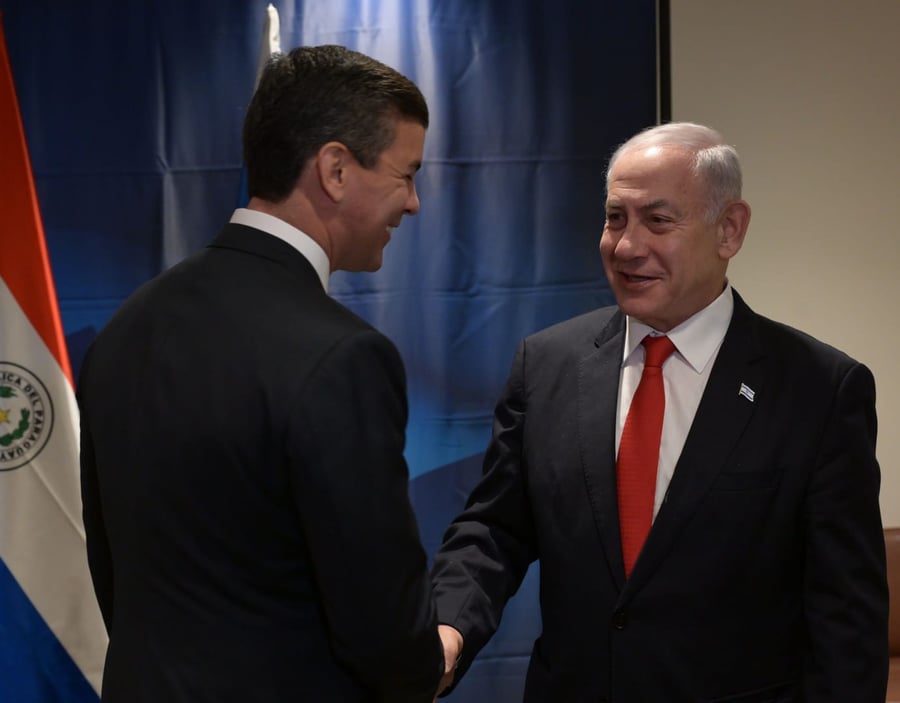 נתניהו נועד עם נשיא פרגוואי שהודיע: אחזיר את השגרירות לירושלים