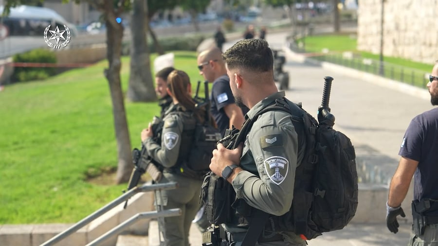 פעילות המשטרה בזירת הפיגוע