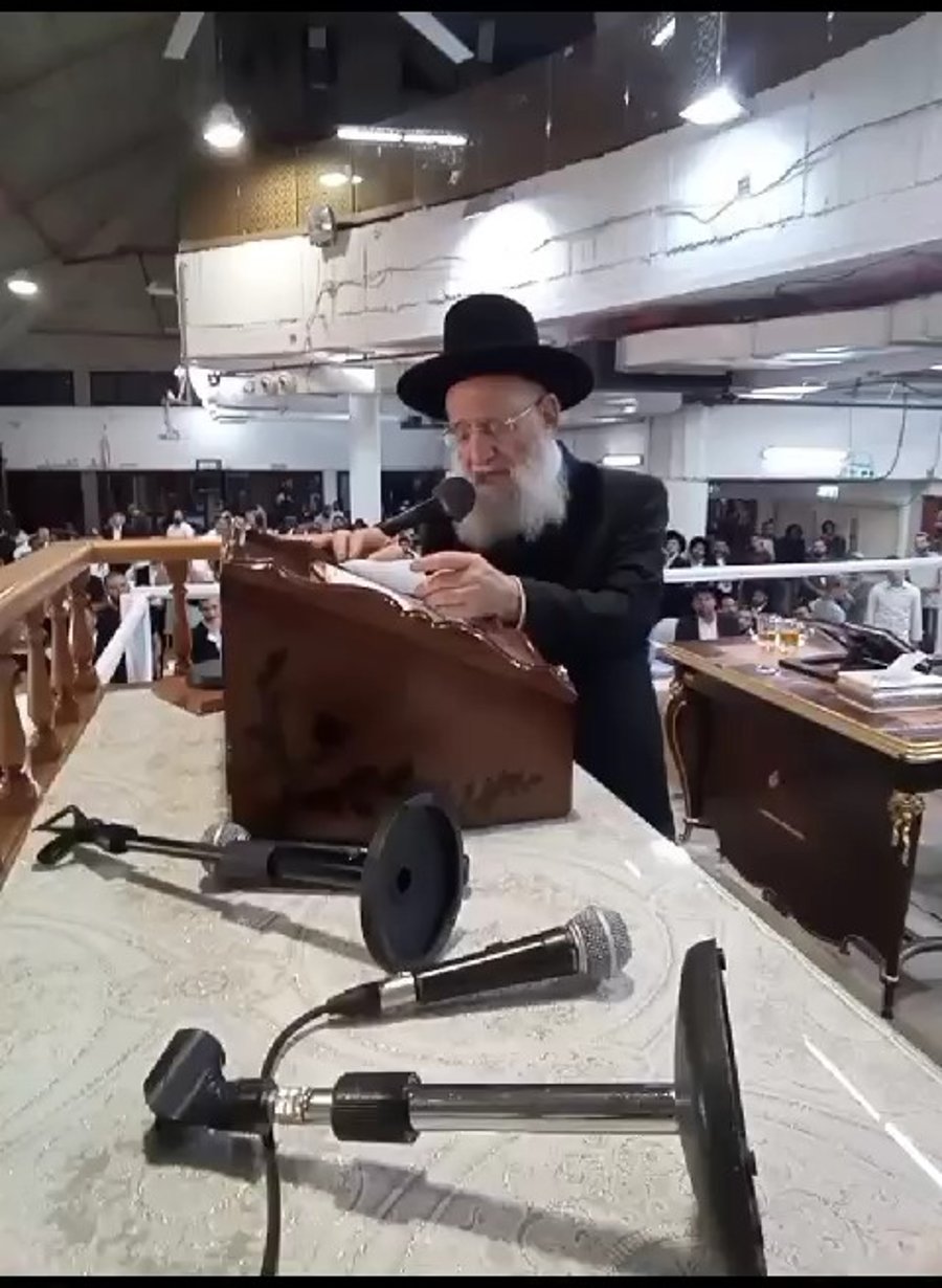 דבריו של ראש הישיבה אמש