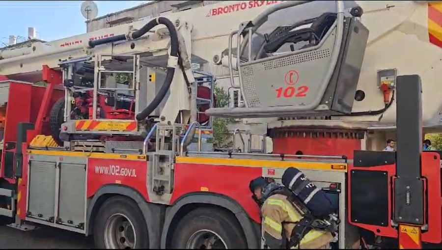 זירת השריפה בכרמיאל, היום