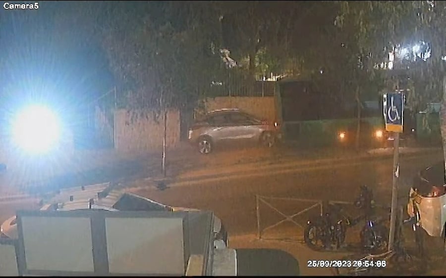 התיעוד ממצלמת האבטחה